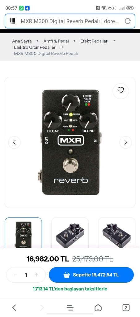 MXR REVERB MXR ekolayjer moer octav