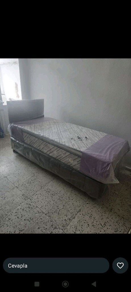 Tek kişilik baza Başlık petli yatak takım sandıklı baza - 9