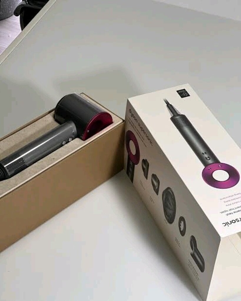 dyson supersonic saç kurutma makinesi fuşya ve metalik gri - 4