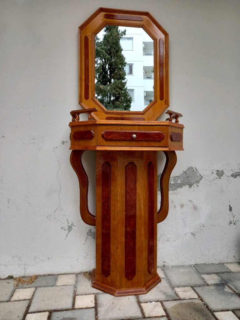Antika;ceviz kaplama, meşe, antre dresuar - 6