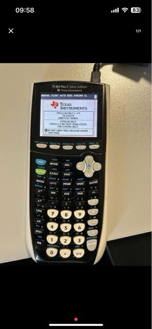 Texas Instruments TI-84 Plus C Silver Edition