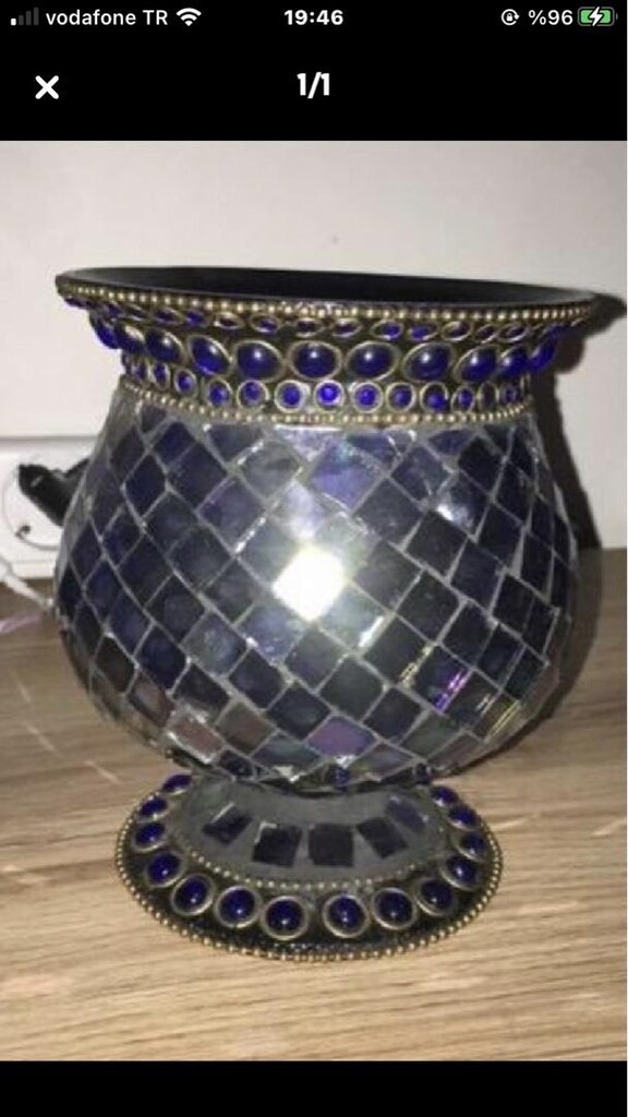 taşlı vazo - 2