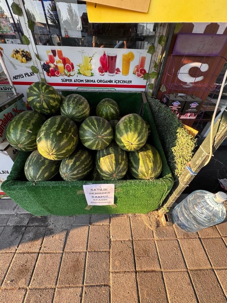karpuz standı demirden ölçüler eni 115 cm boyu 120 cm derinlik 37 cm - 4