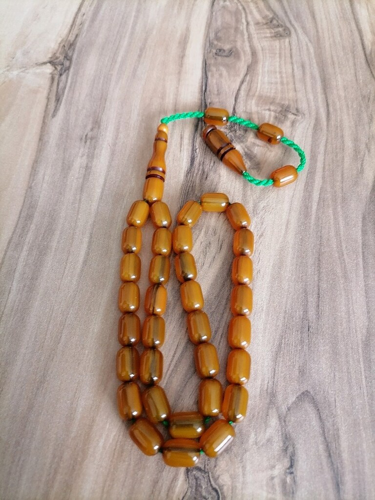 Sıkma Kehribar Tesbih - 2