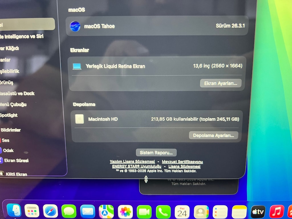 GARANTİLİ MACBOOK M2 16 GB 256 GB LAPTOP - 8
