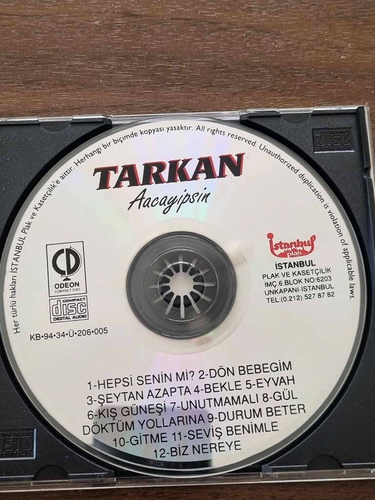 Tarkan Aacayipsin dönem müzik CD - 6