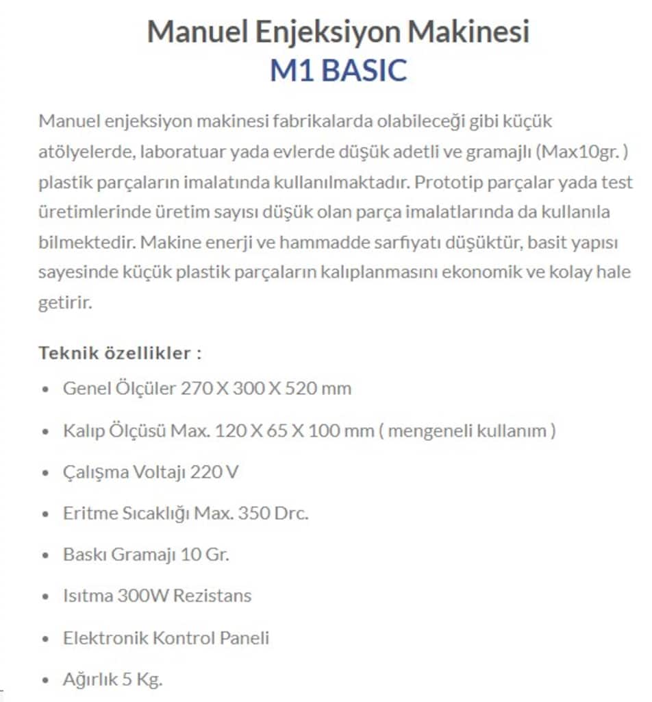 MANUEL PLASTİK ENJEKSİYON MAKİNASI - 5