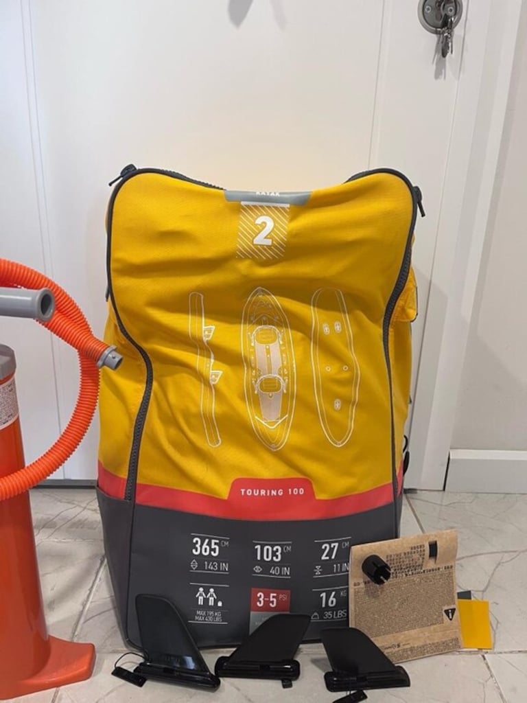 Decathlon Tribord Şişme Kano - 2 Kişilik - Sarı - 100 - 3