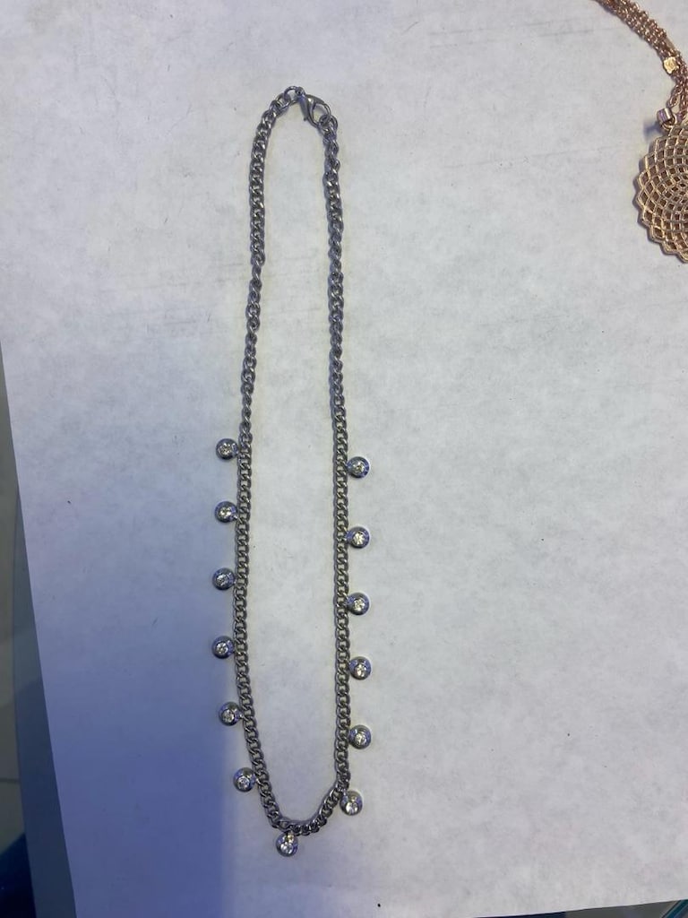 METAL TAŞLI BAYAN KOLYESİ 20cm