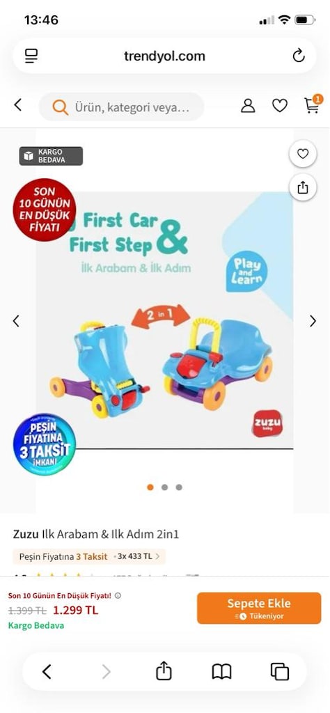 bebek yürüteç sıfır ayarında - 6