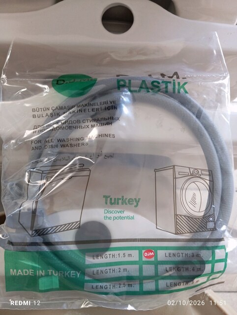 çamaşır ve bulaşık makinesi temiz hortom