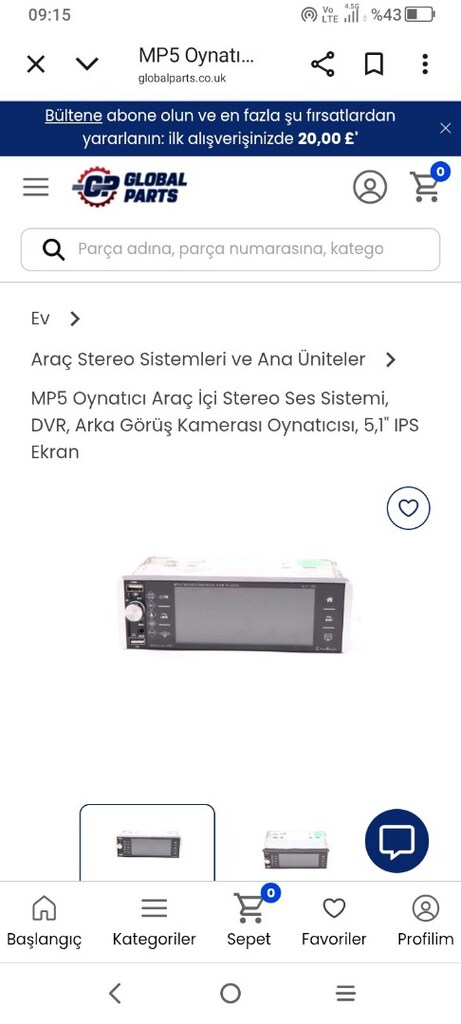 ARAÇ MP5 PLAYER STEREO SES SİSTEMİ AUX 2 USB GERİ GÖRÜŞ KAMERASI - 7