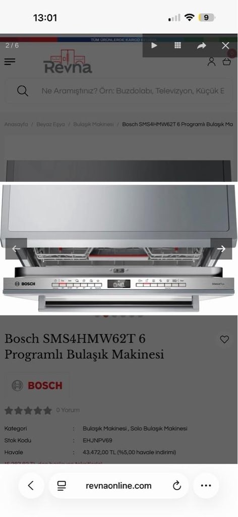 Bosch SMS4HMW62T 6 Programlı Bulaşık Makinesi - Beyaz - 3