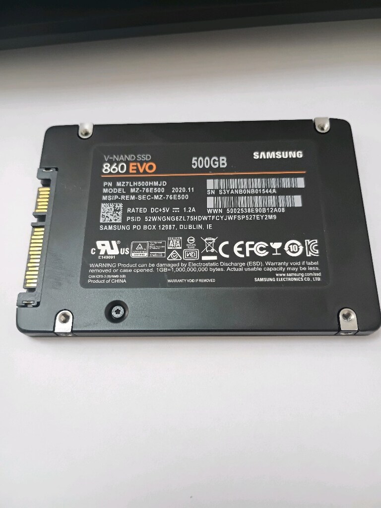 Samsung 500 GB SSD 860 Evo. sağlık 100 - 2