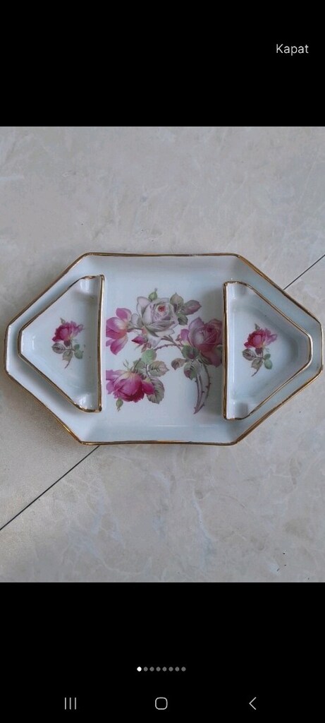 Fransız Limoges tepsi&küllük - 4
