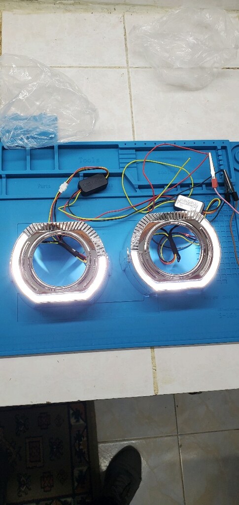 3 inç C Angel led mercek kapağı çift renk - 3