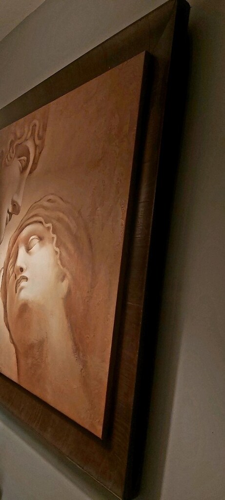 DEV EBAT ŞAHESER TABLO YAĞLIBOYA SANAT ESERİ IMZALI ANTİK TEMA DEKOR - 6