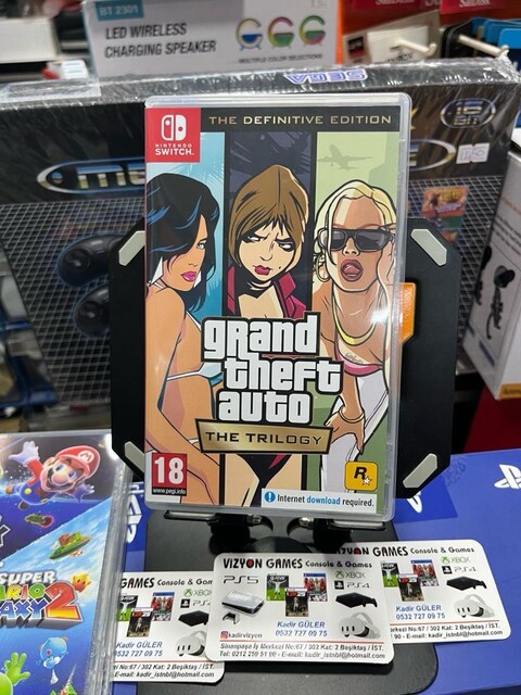 nintendo switch oyunu grant thef aouto the trology sıfır kapalı kutu