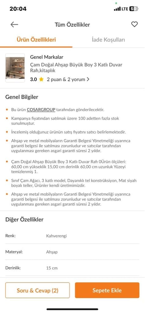 Duvar rafı / Baharatlık - 4