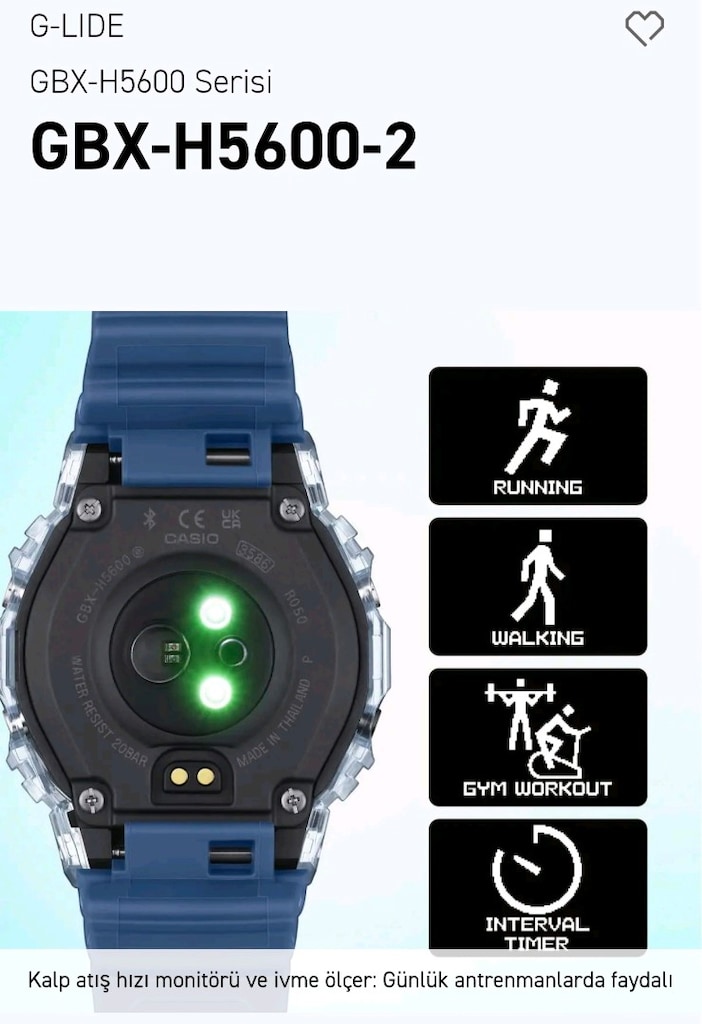 Casio Gbx-H5600-2Dr G-Lide G-Shock Kol Saati - 2