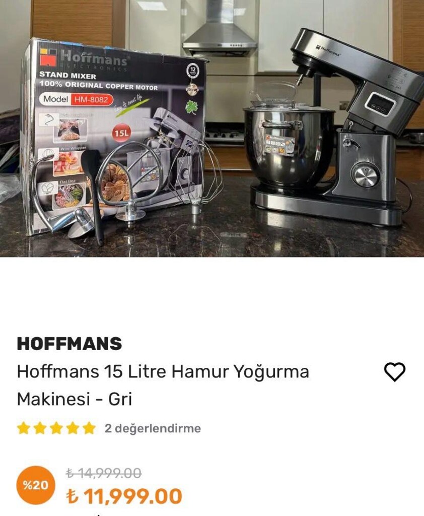 15 lt hamur yoğurma makinası - 2