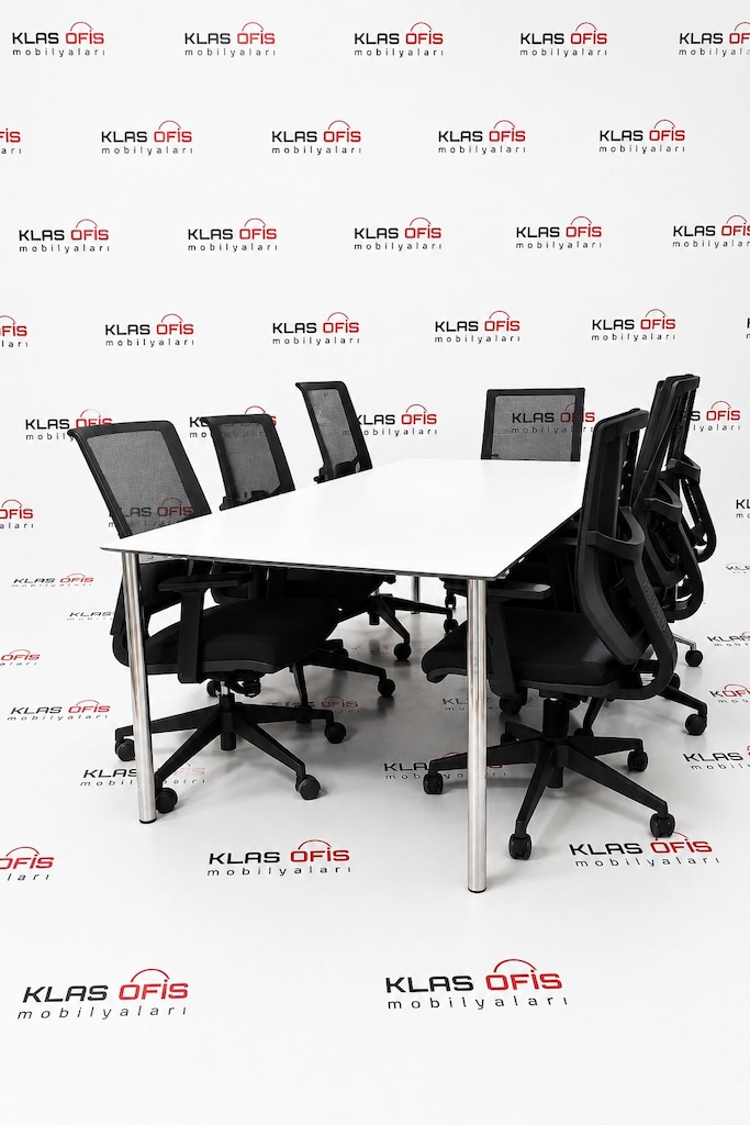 KLAS OFİS PENDİK 220x100 KOMPOZİT TOPLANTI MASASI İKİNCİ EL - 3