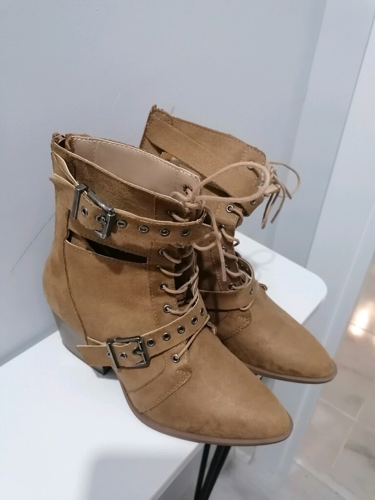 Bot fermuarlı bej renk 37 - 4