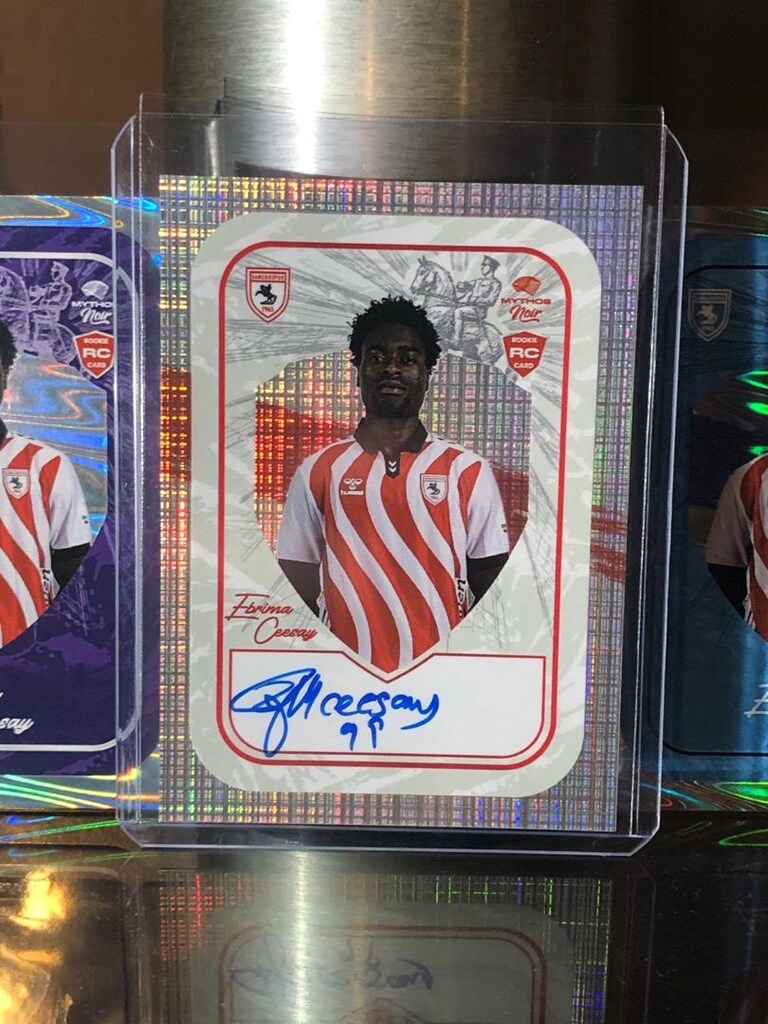 Ebrima Ceesay mythos samsunspor noir ıslak imzalı kart - 3
