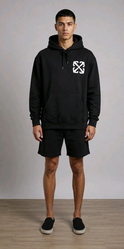 #off-white ejderha kapüşonlu sweatshirt