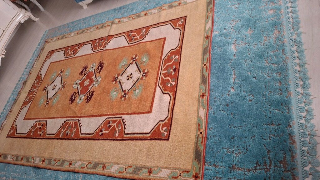 El dokuma yün halı - 4