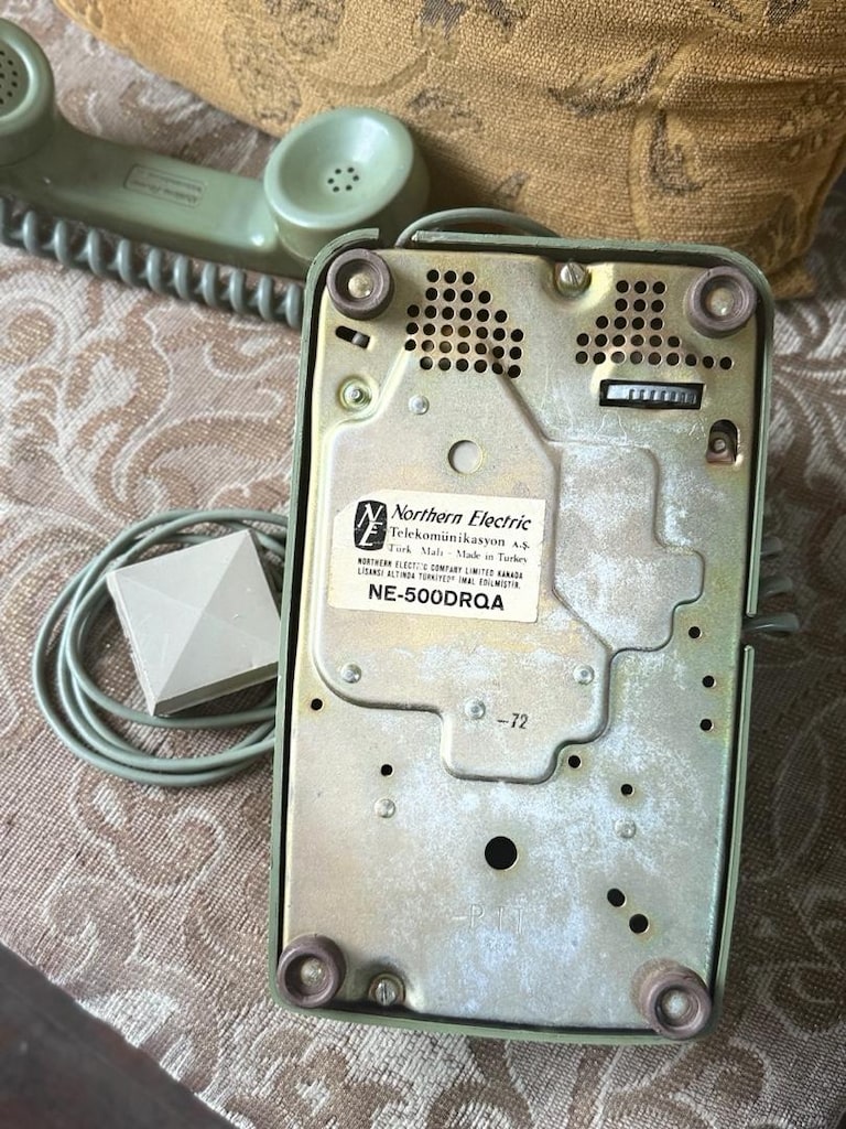 Antika Yeşil Çevirmeli Telefon - 4