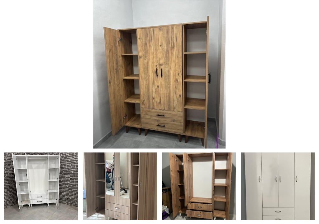 4 kapaklı elbise dolabı xgzxmqmrkn - 2