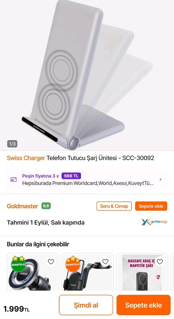 Swiss SSC 30092 kablosuz hızlı sarj cihazı - 7