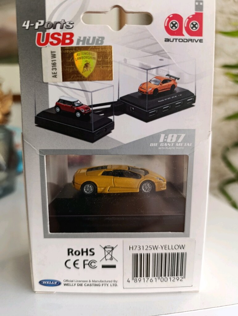 Bulunmaz ürün welly Lamborghini murcielago1/87 USB çoklayıcı die-cast - 3