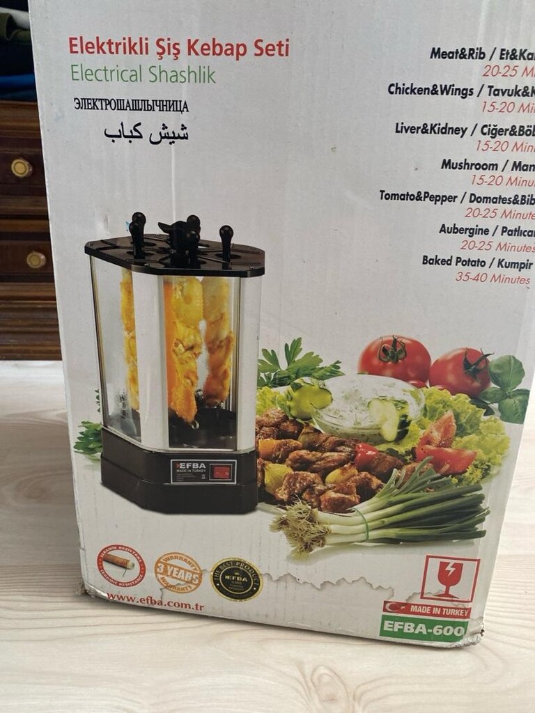 efba elektrikli şiş kebap seti bir defa kullanıldı - 2