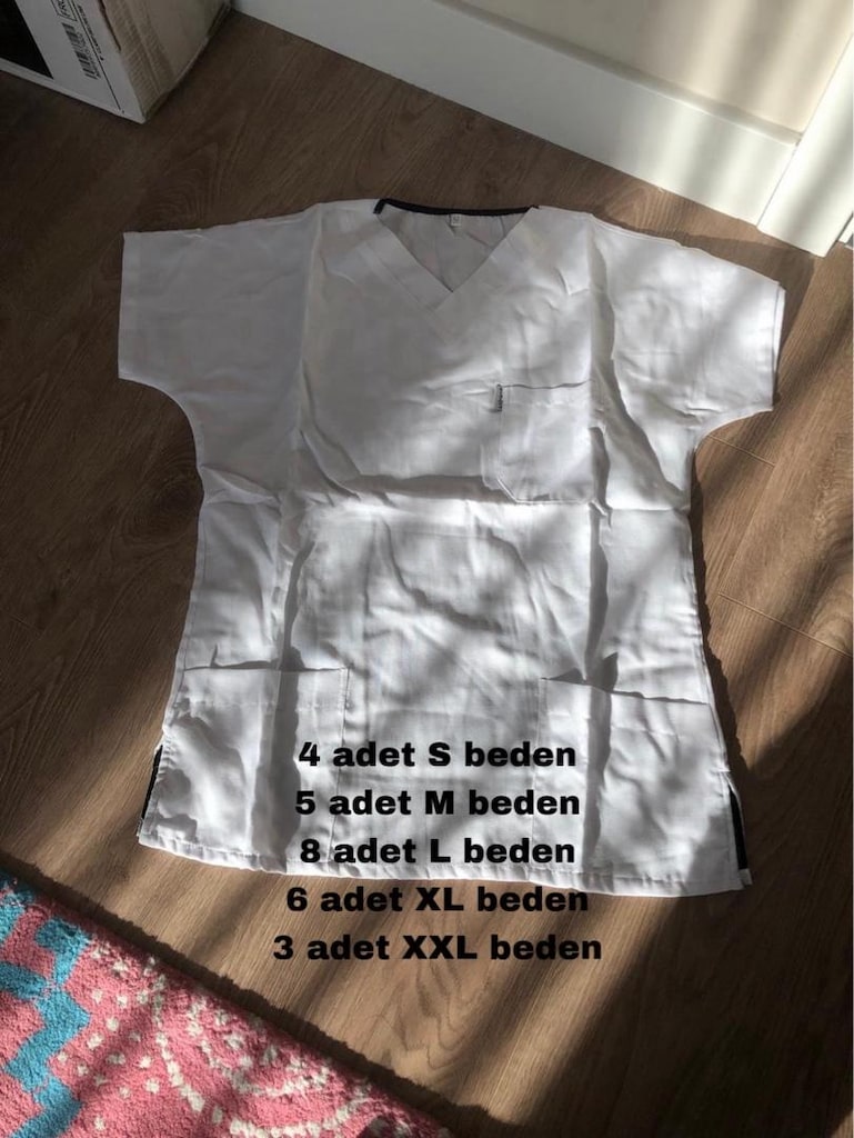 sıfır kullanılmamış, toptan scrub, sağlık çalışanı üniforma