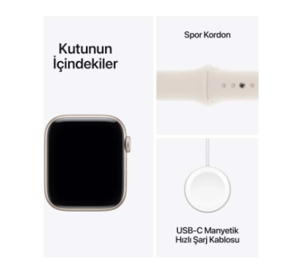 Apple Watch SE 3 GPS 40mm Alüminyum Kasa ve Spor Kordon Akıllı Saat - 7