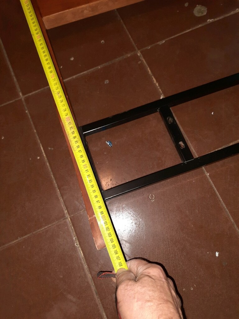 metal ve ahşap yatak başlığı - 4