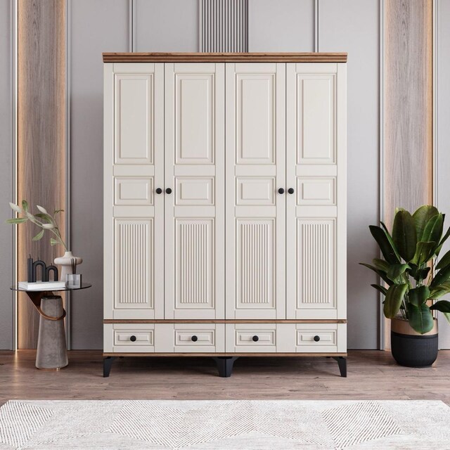 TERRA 4 KAPAKLI %100 MDF GARDROP