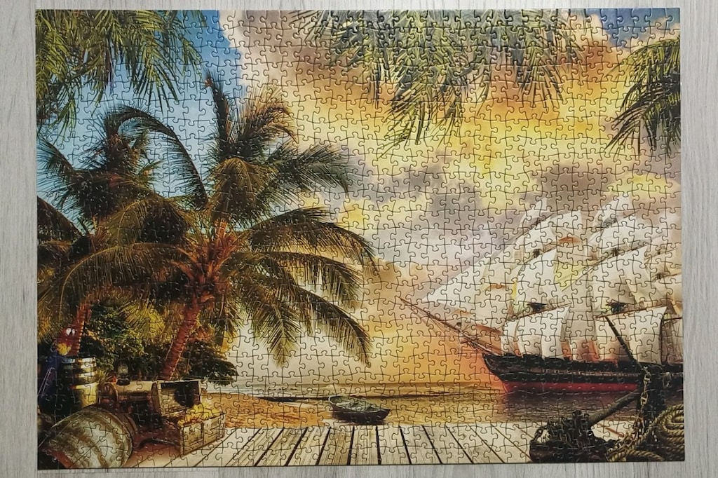 Arlası Bantlı Yapılmış Puzzle - 3