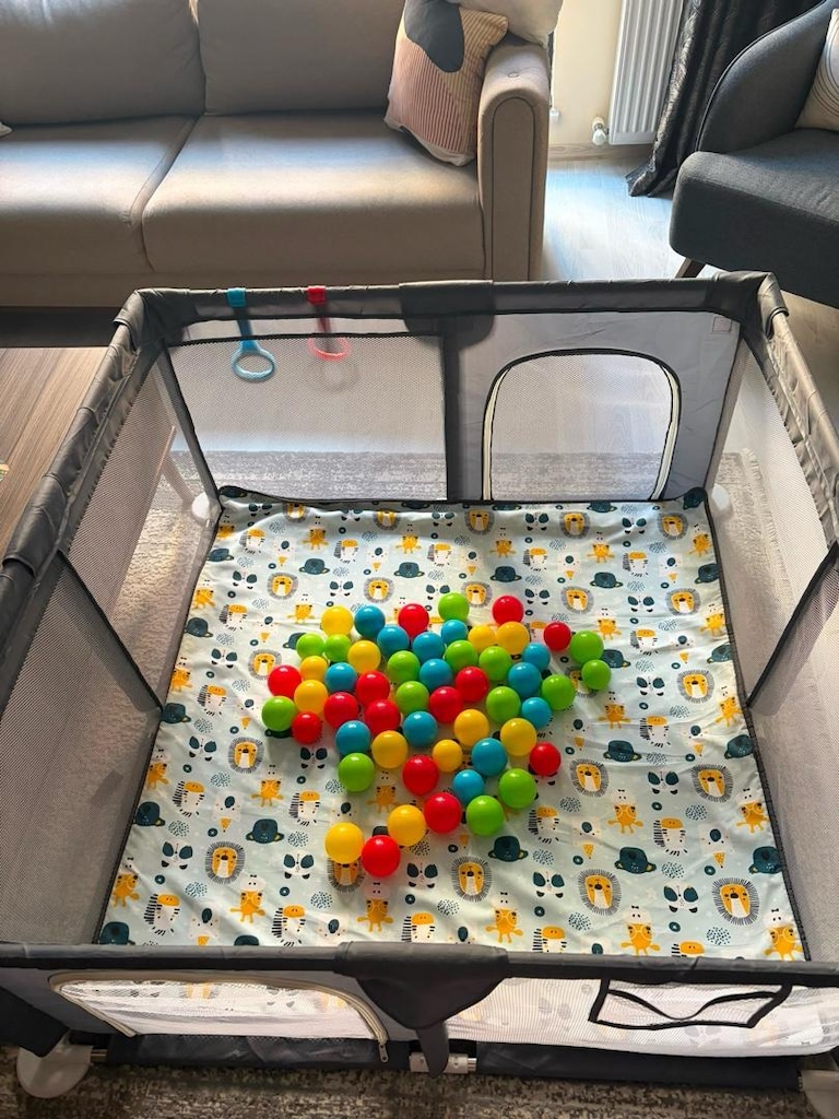 Hoffie Original Playard Çocuk Oyun Alanı ve oyun matı topları - 9