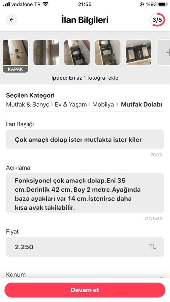 Çok amaçlı beyaz lake dolap - 6