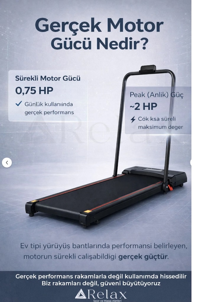 RL-900 Relax Bluetooth'lu Uzaktan Kumandalı Portatif Koşu Bandı - 3