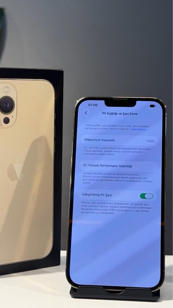 İPHONE 13 Pro Max 128 GB PİL :84 GOLD HATASIZ - 7