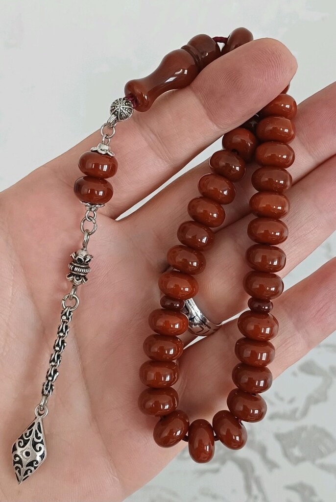 Sıkma Kehribar Tesbih - 2