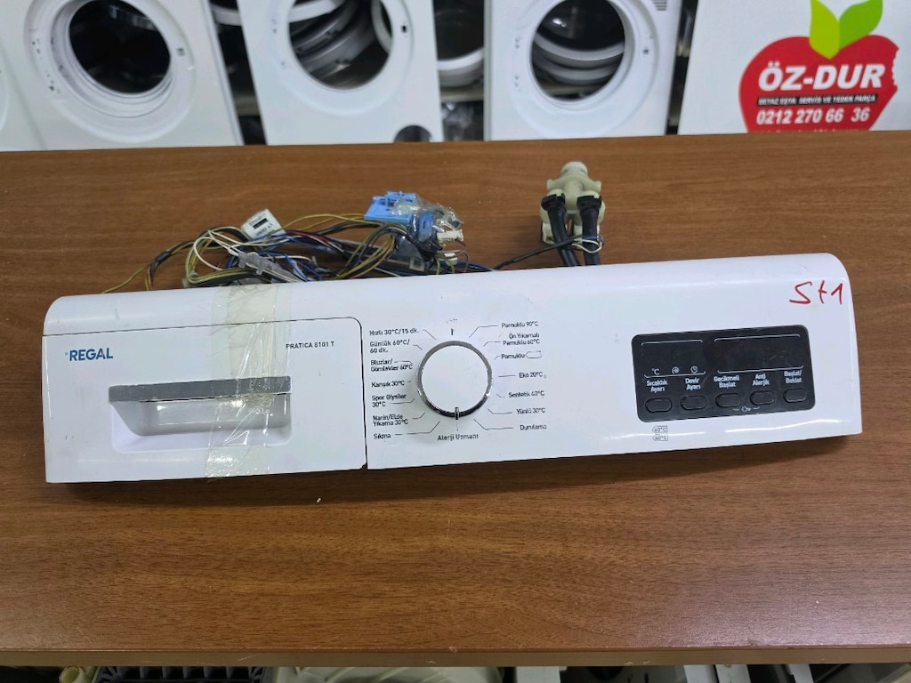 Regal PRATİCA 8101 T Çamaşır Makinesi Anakart kablo Tesisat 5+1 Soket - 7