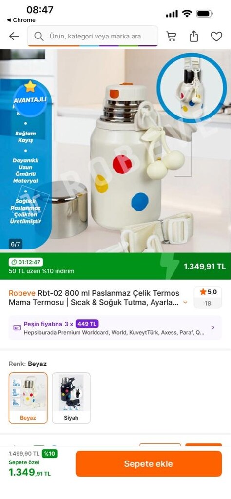 800 ml mama/yemek termosu - 4