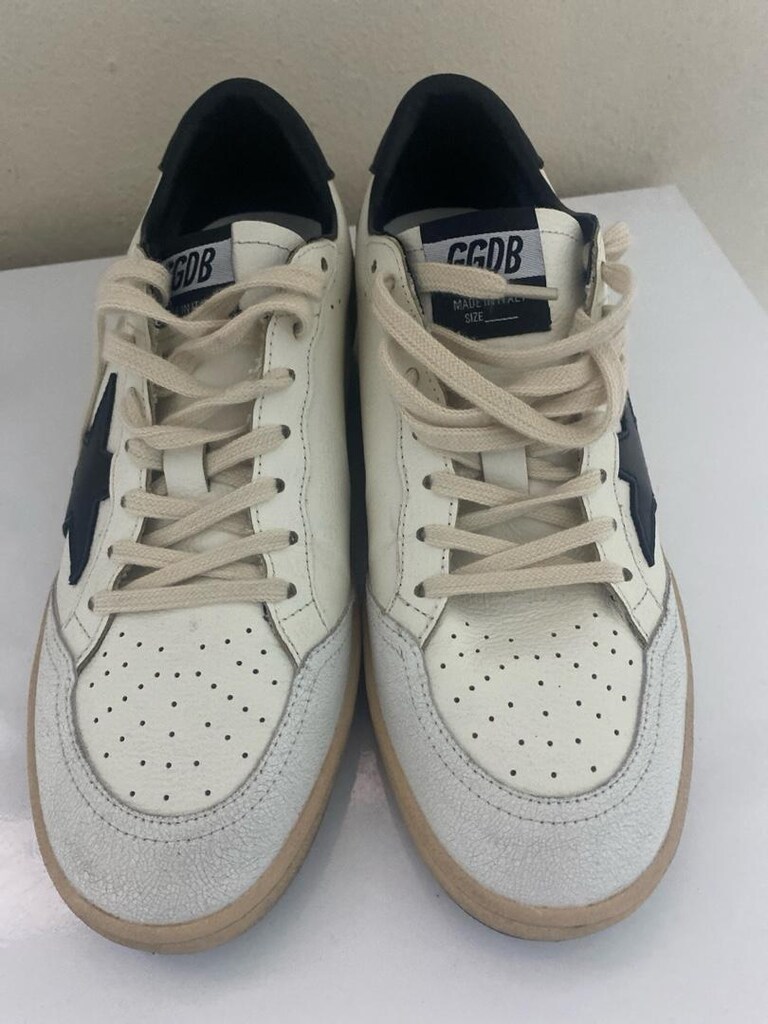 golden goose ballstar white black