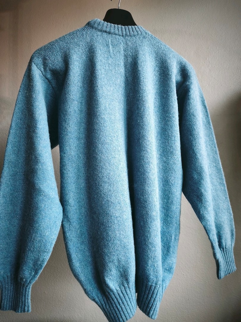 Vintage Triko %100 Shetland Saf Yün Kazak – Unisex (XL/XXL) — görsel 9/11