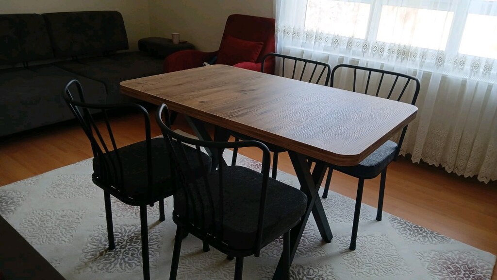 Sıfır ürün 4 kişilik masa sandalye kapıda ödeme ücretsiz kargo - 2